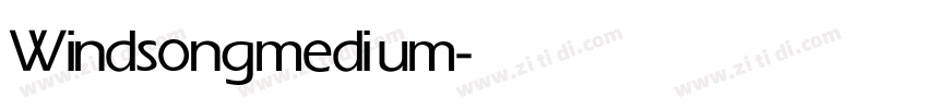 Windsong medium字体转换